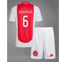 Ajax Jordan Henderson #6 Koszulka Podstawowa dzieci 2024-25 Krótki Rękaw (+ krótkie spodenki)
